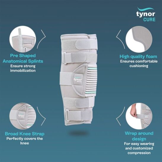 Tynor Knee Immobilizer 14″ - Image 3