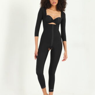 POST-SURGICAL COMPRESSION GARMENT FOR BBL FAT TRANSFER WITH SLEEVES (ANKLE LENGTH) LP-221