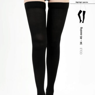 COMPRESSION STOCKING ABOVE THE KNEE (OPEN TOE) CCL3 CP-665
